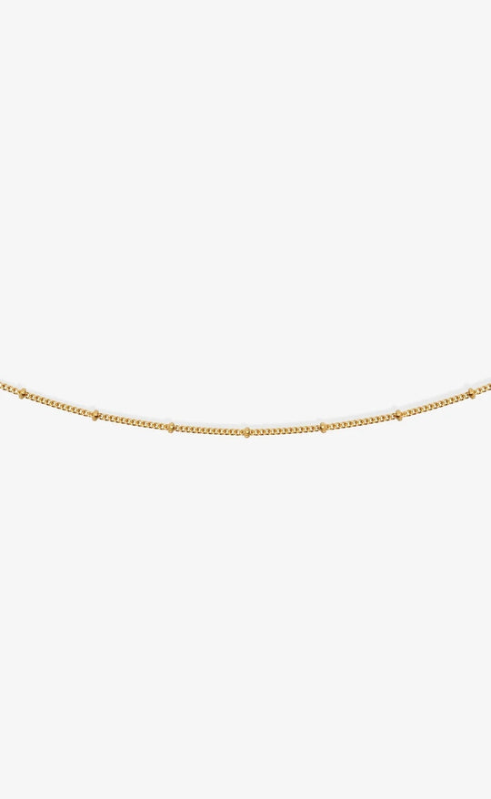 Fine Choker Chain Necklace Gold Vermeil