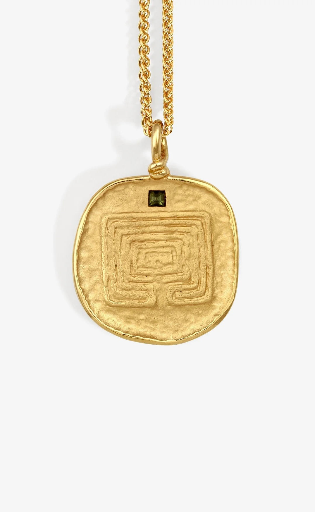 Labyrinth Necklace Gold Vermeil