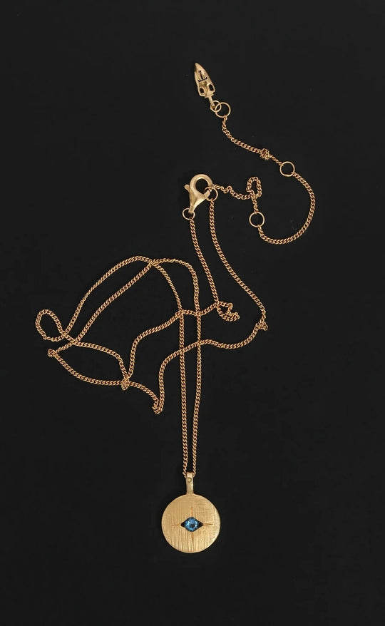 Mavi Eye Necklace Gold