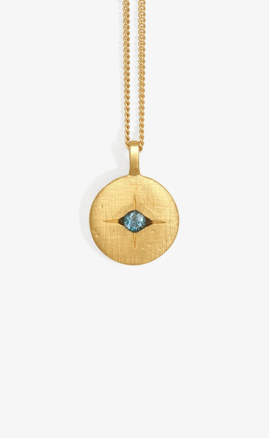 Mavi Eye Necklace Gold