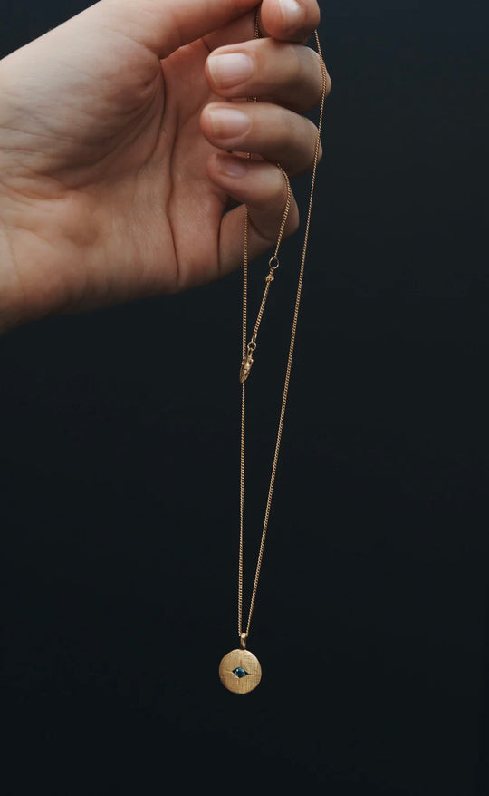 Mavi Eye Necklace Gold