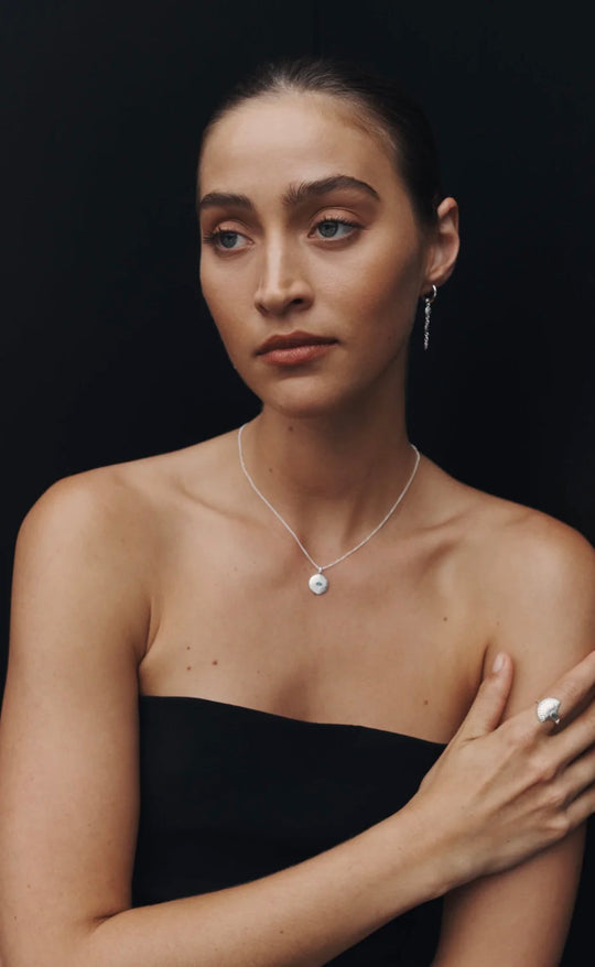 Mavi Eye Necklace Silver