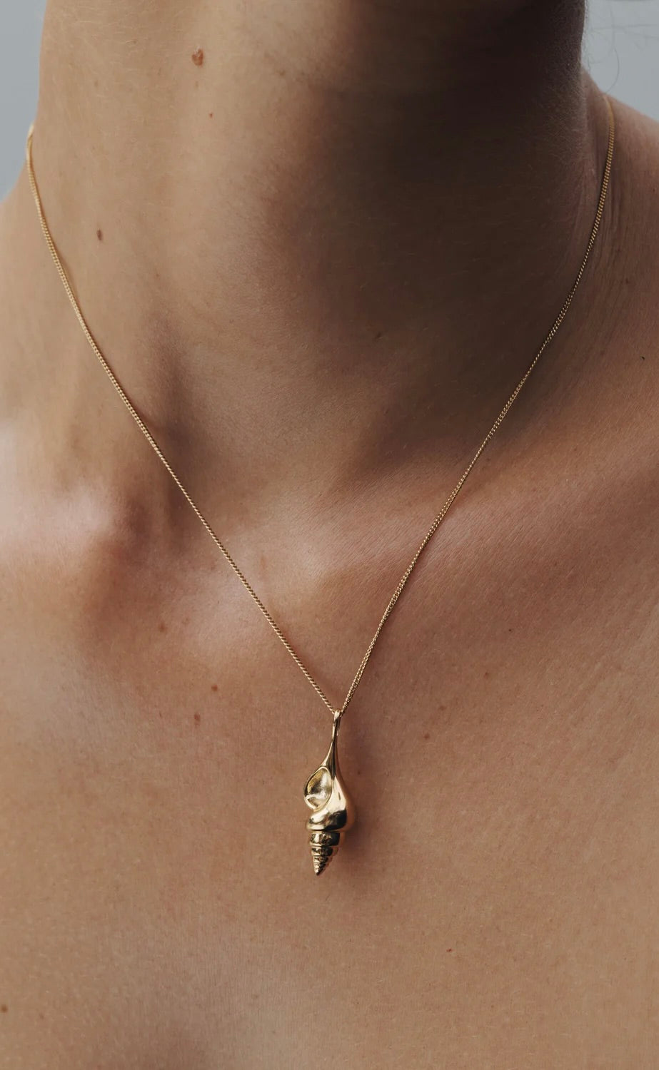 Spire Pendant Necklace Gold Vermeil