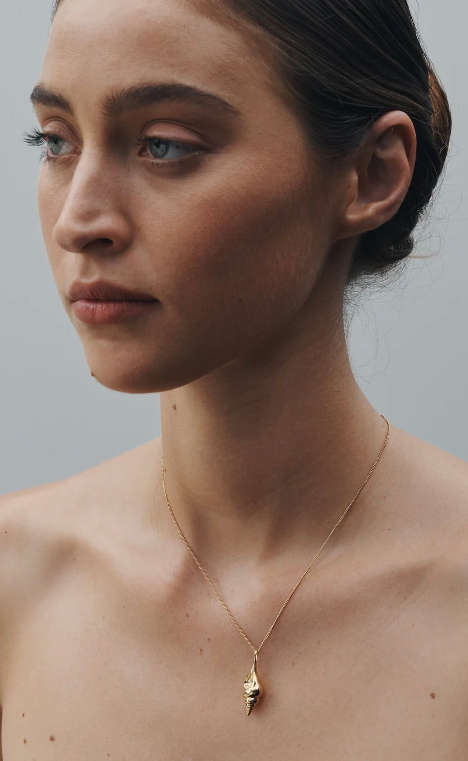 Spire Pendant Necklace Gold Vermeil