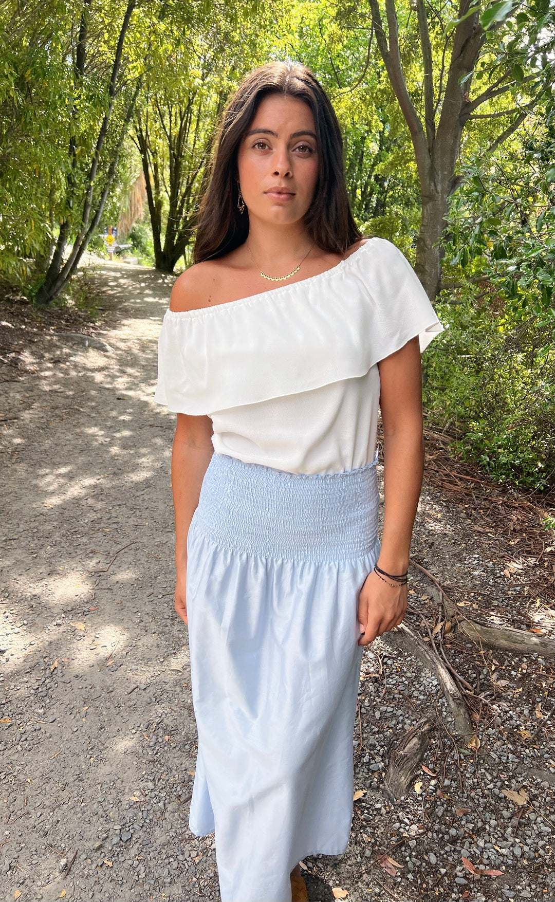 Elope Top Ivory Crepe