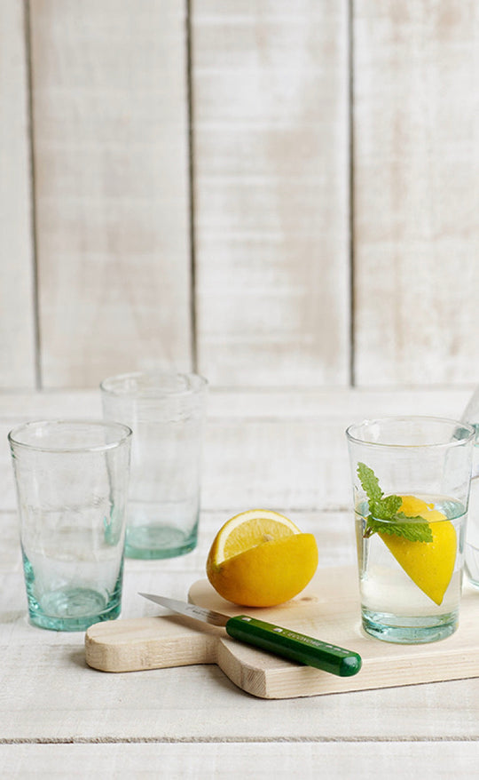 Moroccan Straight Glass Tumbler Large -  Set of 6