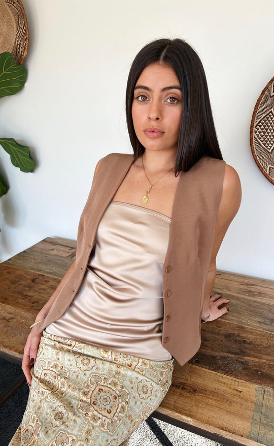 Shelby Waistcoat Tan