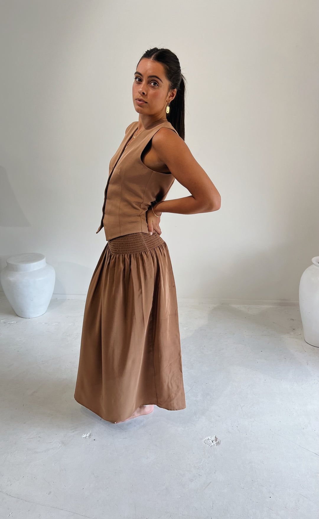 Shelby Waistcoat Tan