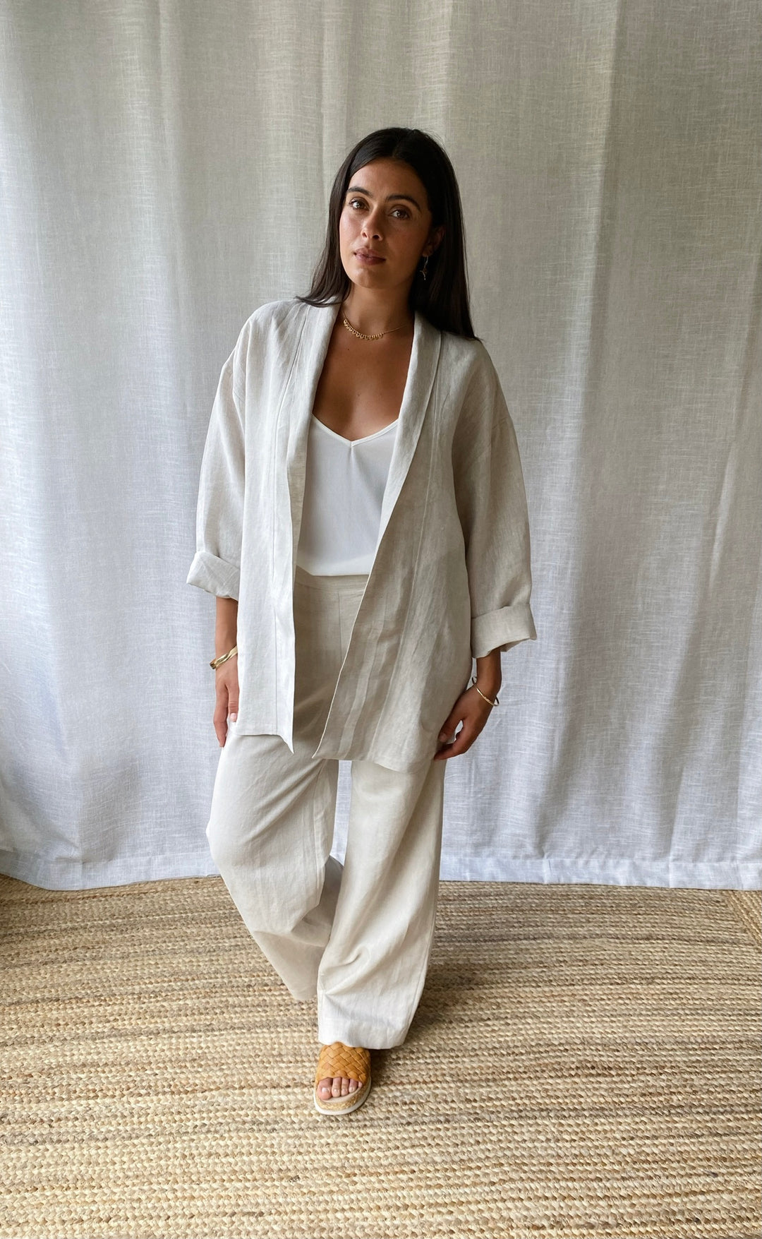 Obe Jacket Natural Linen