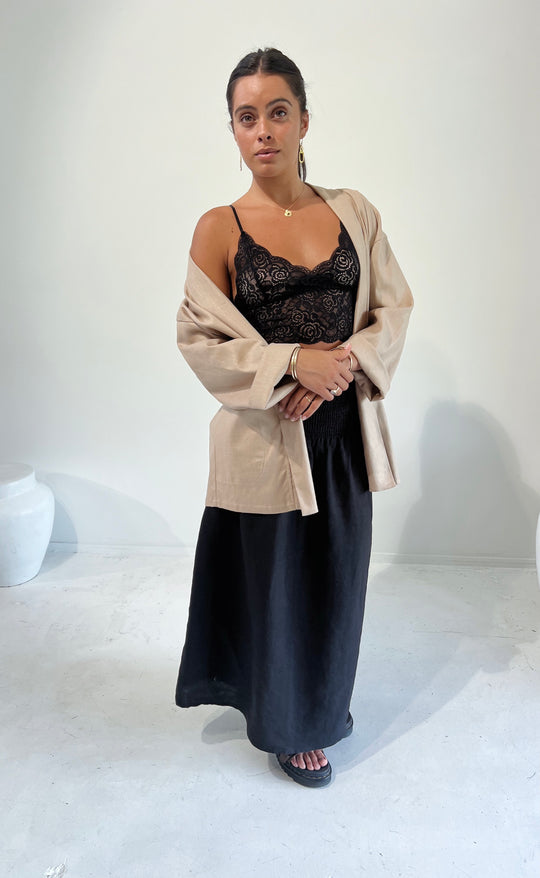 Obe Jacket Biscotti Linen
