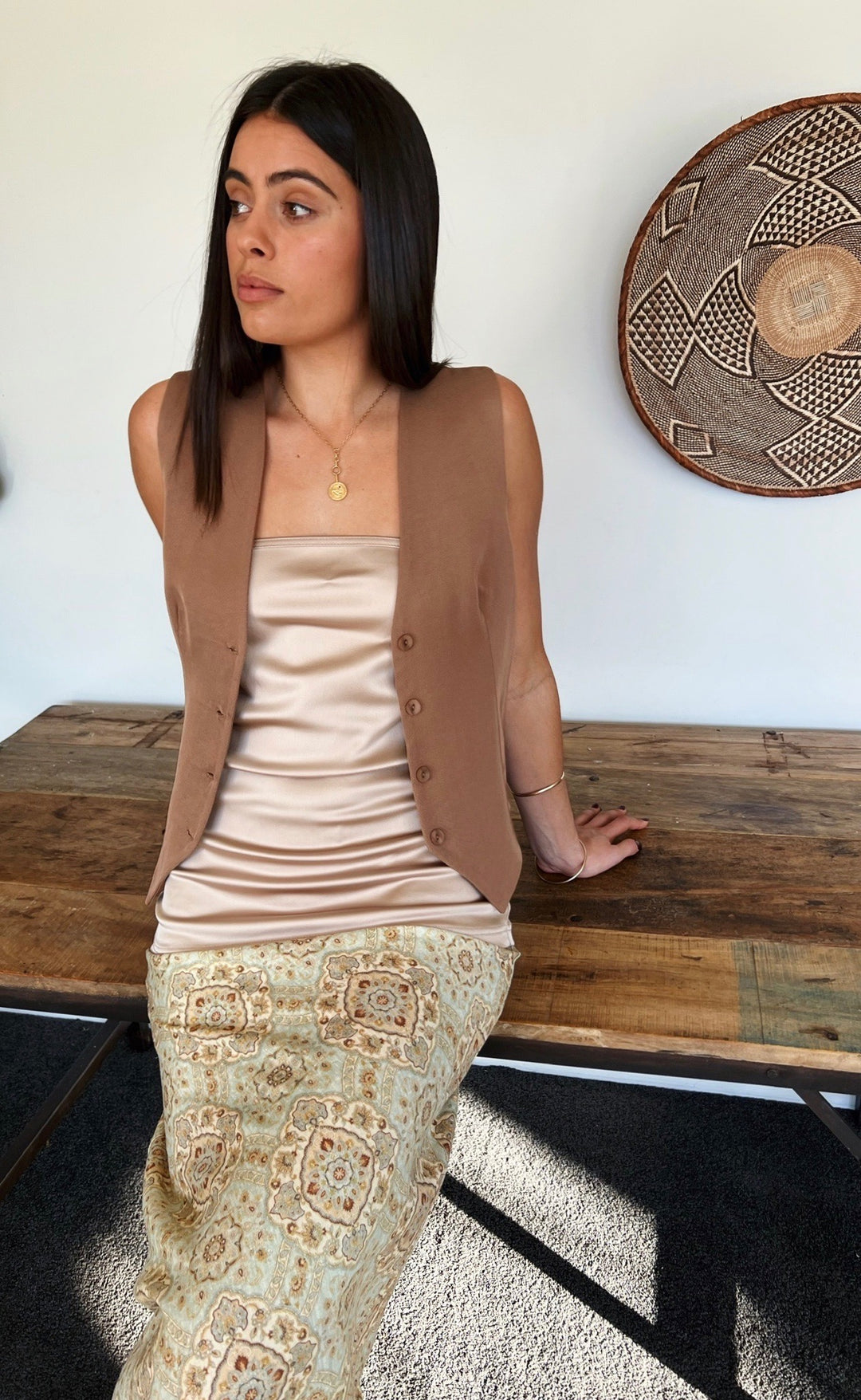Shelby Waistcoat Tan