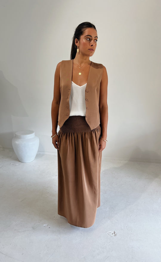 Shelby Waistcoat Tan