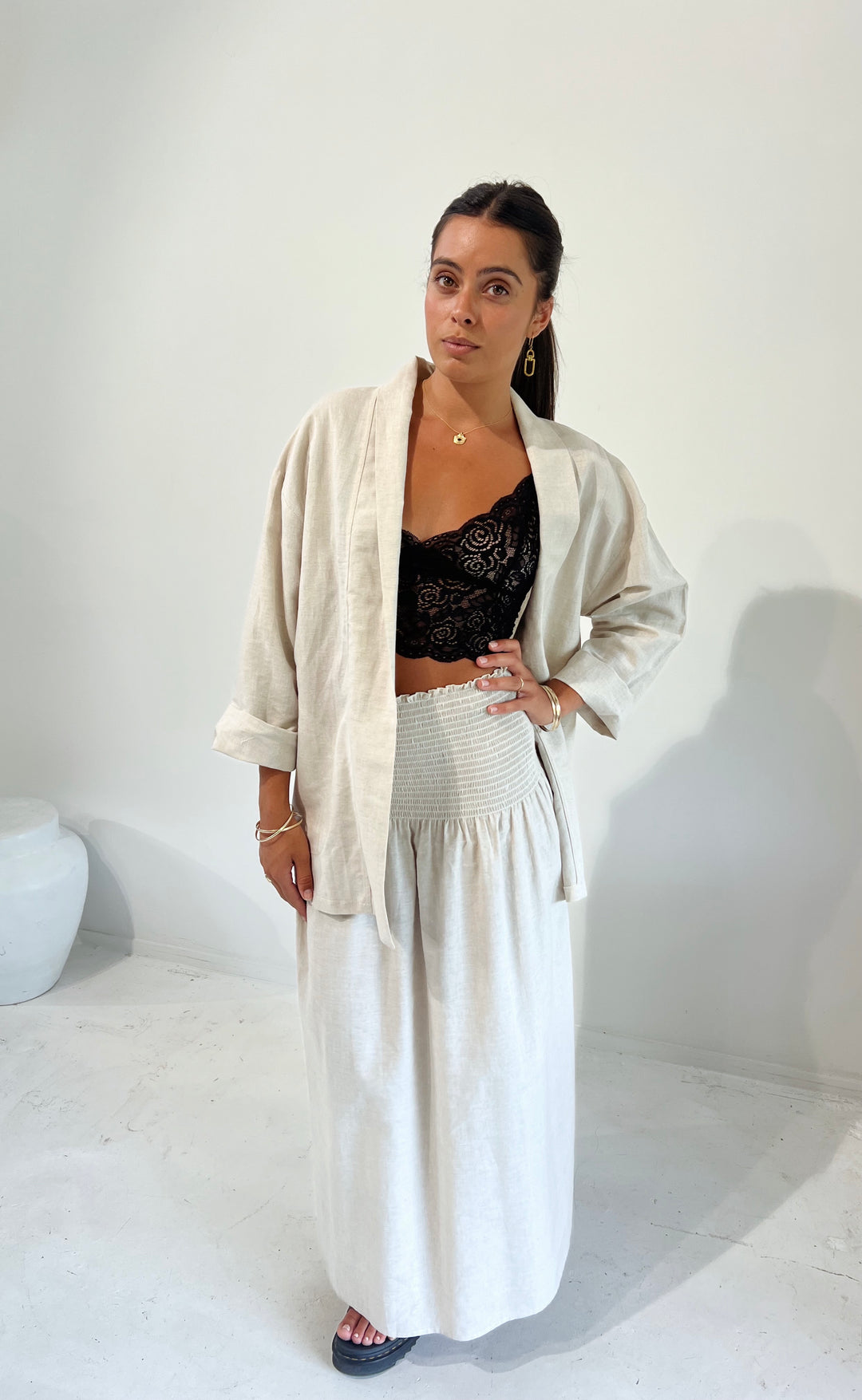 Obe Jacket Natural Linen