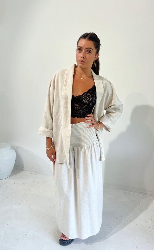 Obe Jacket Natural Linen