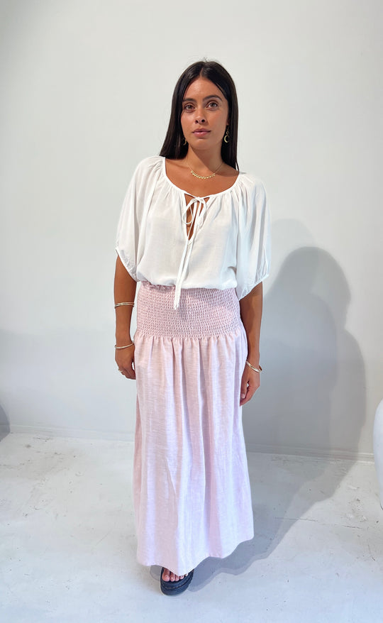 Temple Skirt Blush Hemp