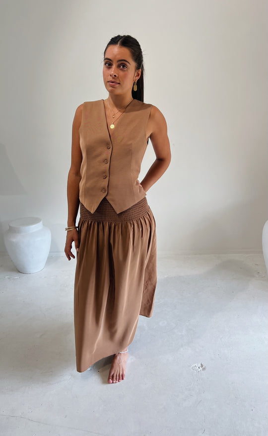 Shelby Waistcoat Tan