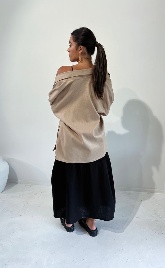 Obe Jacket Biscotti Linen