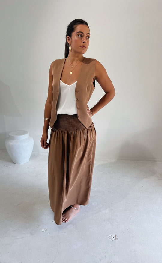 Shelby Waistcoat Tan