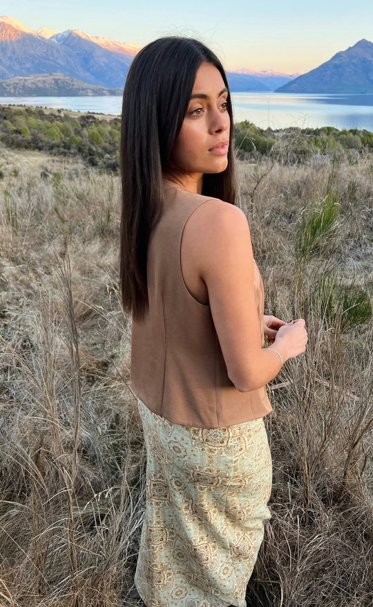 Shelby Waistcoat Tan