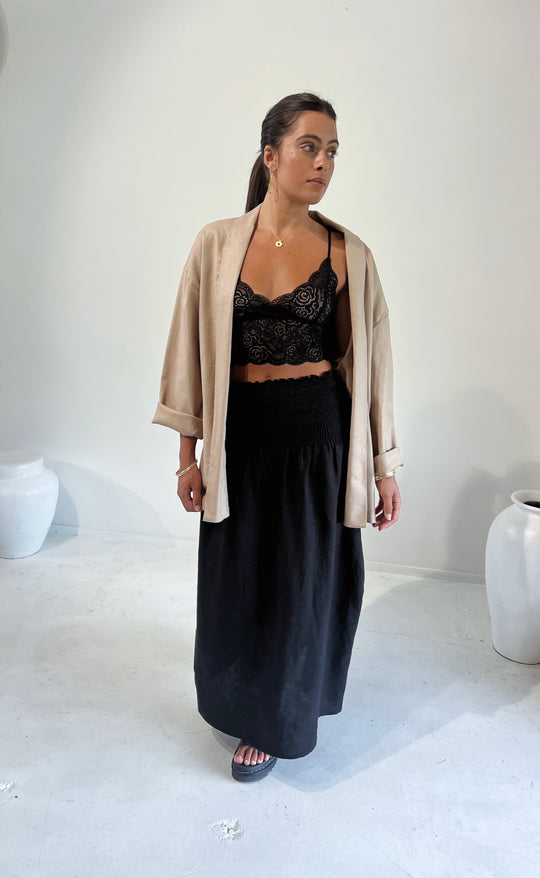 Obe Jacket Biscotti Linen