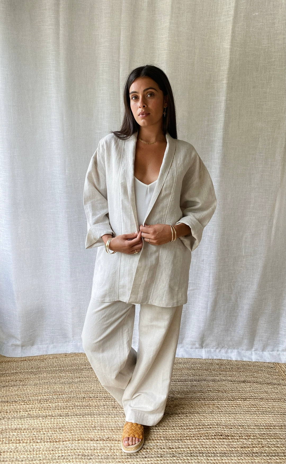 Obe Jacket Natural Linen