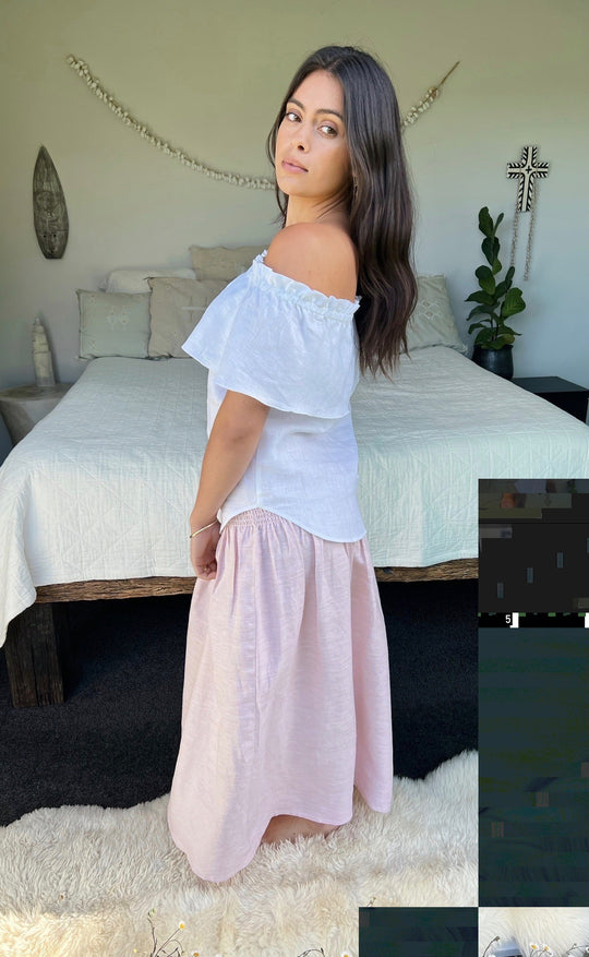 Temple Skirt Blush Hemp