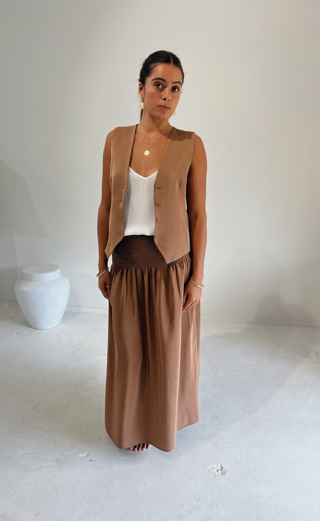 Shelby Waistcoat Tan