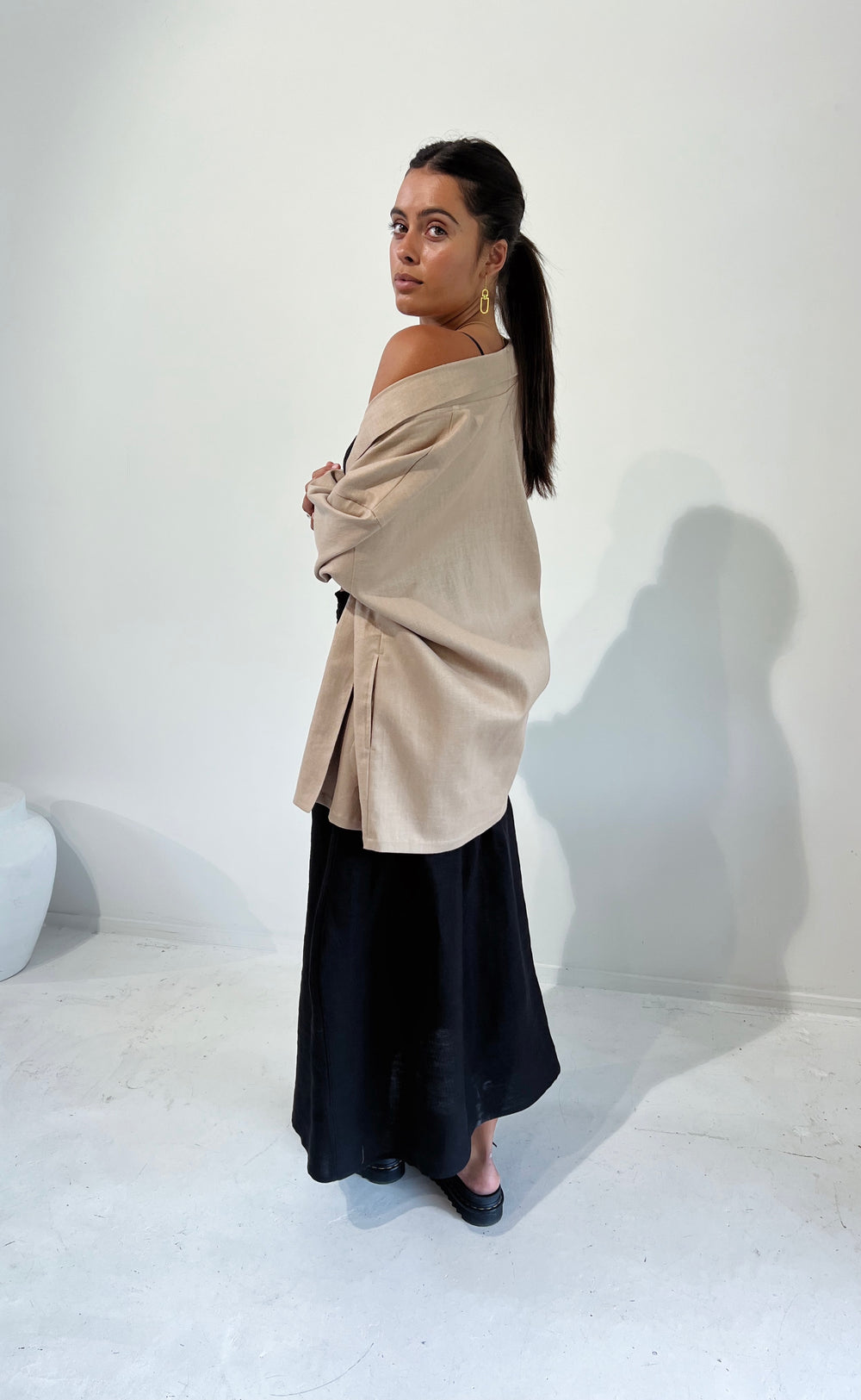 Obe Jacket Biscotti Linen