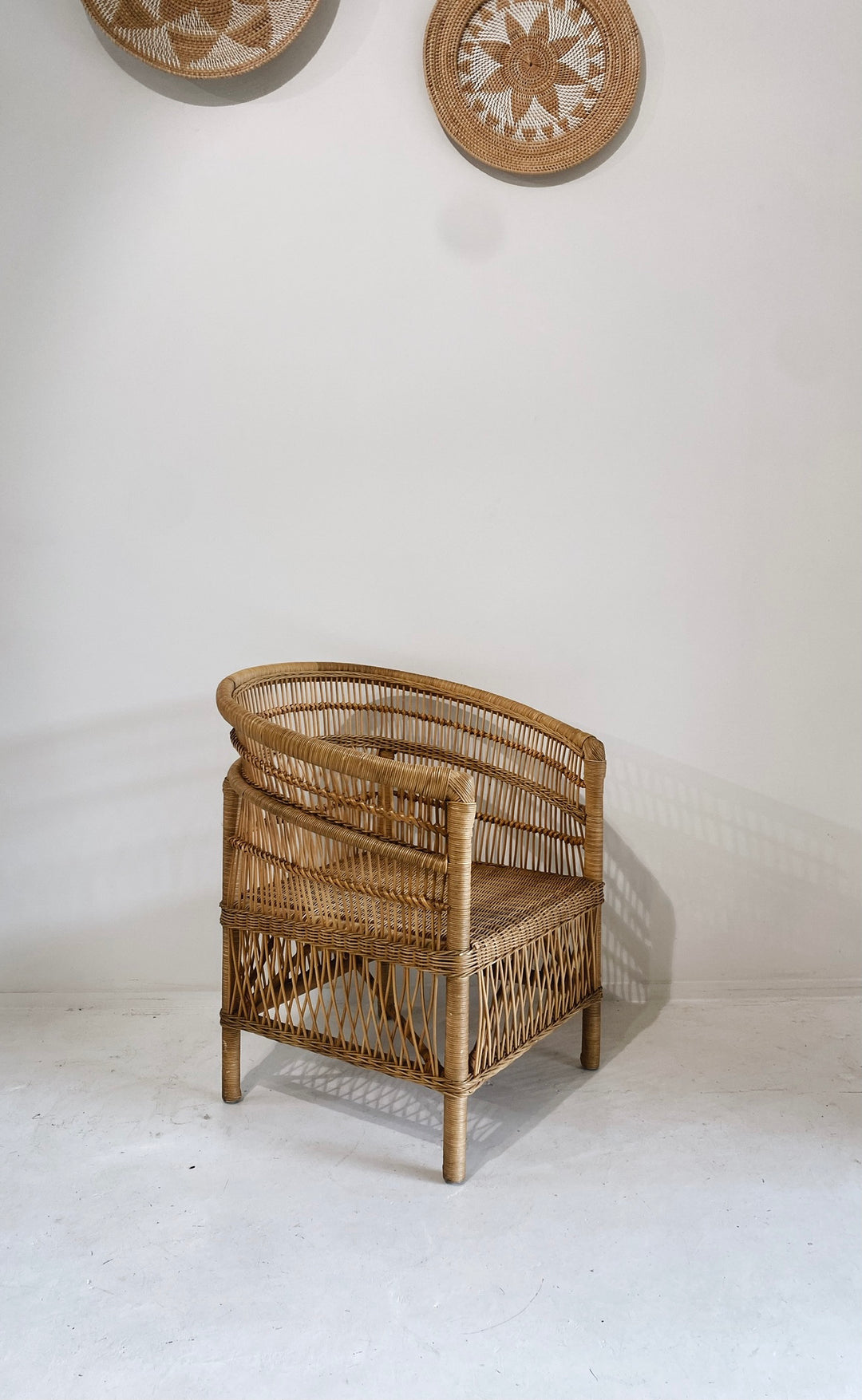 Malawi Woven Cane Chair Single