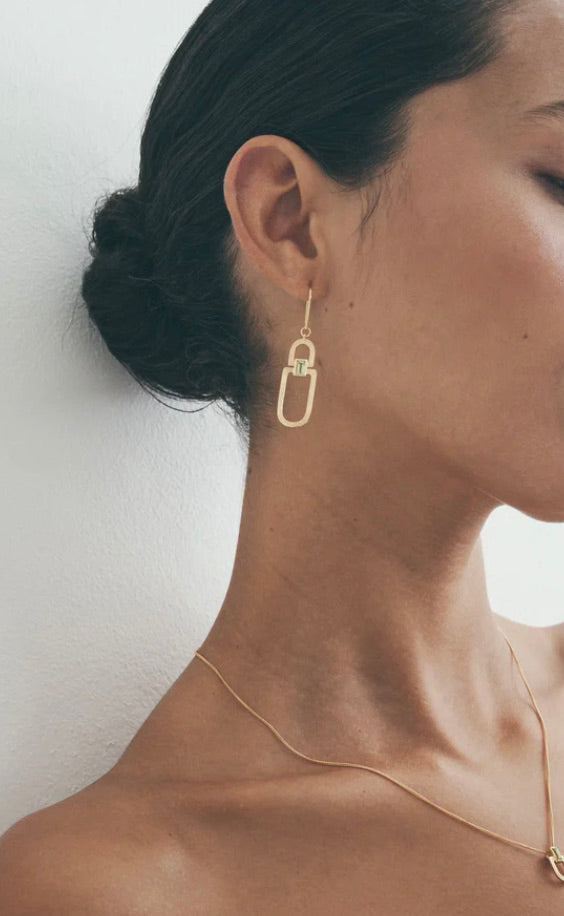 Vault Earrings Gold Vermeil