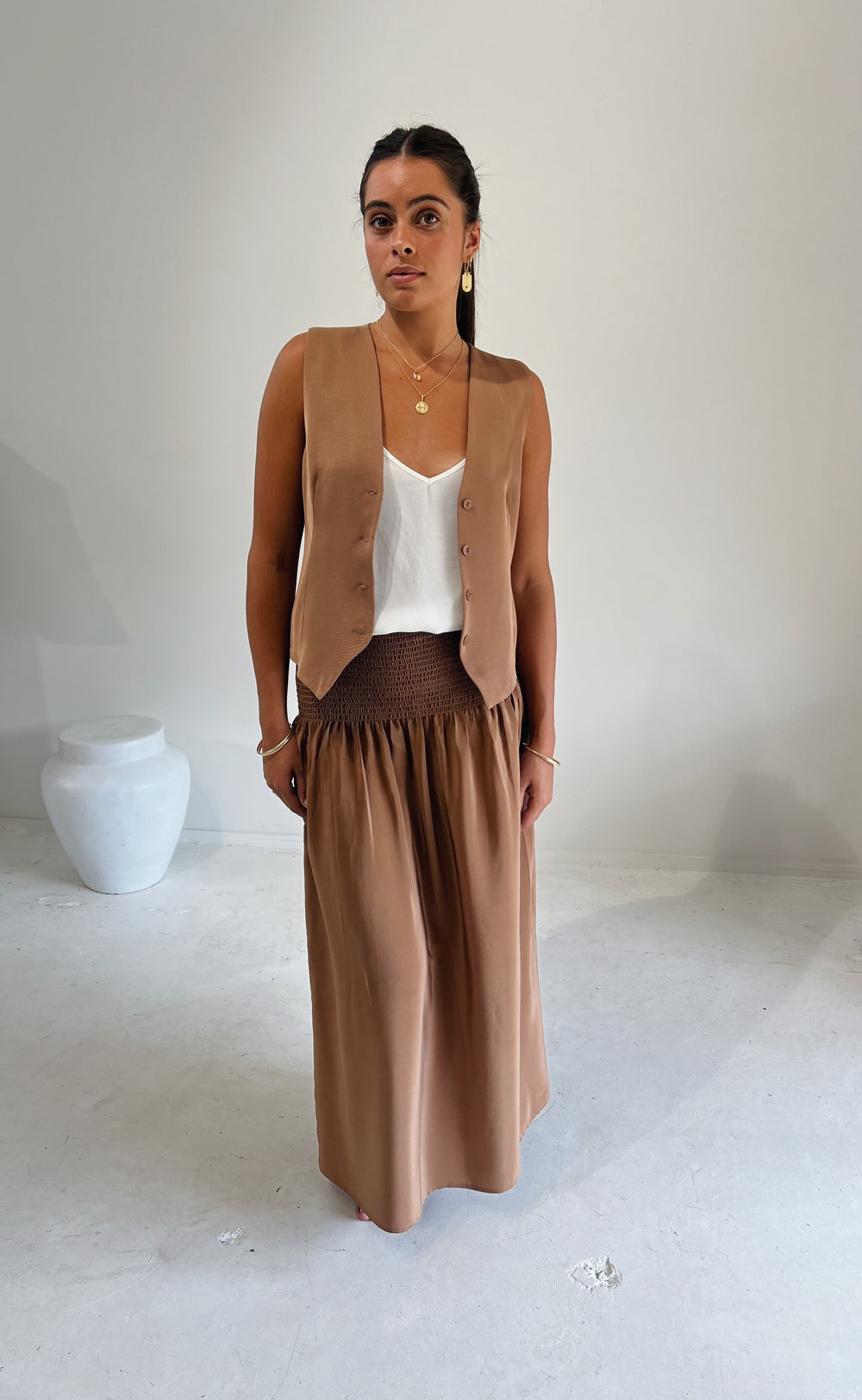 Shelby Waistcoat Tan