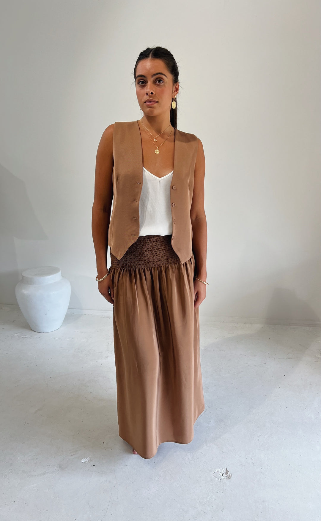 Shelby Waistcoat Tan
