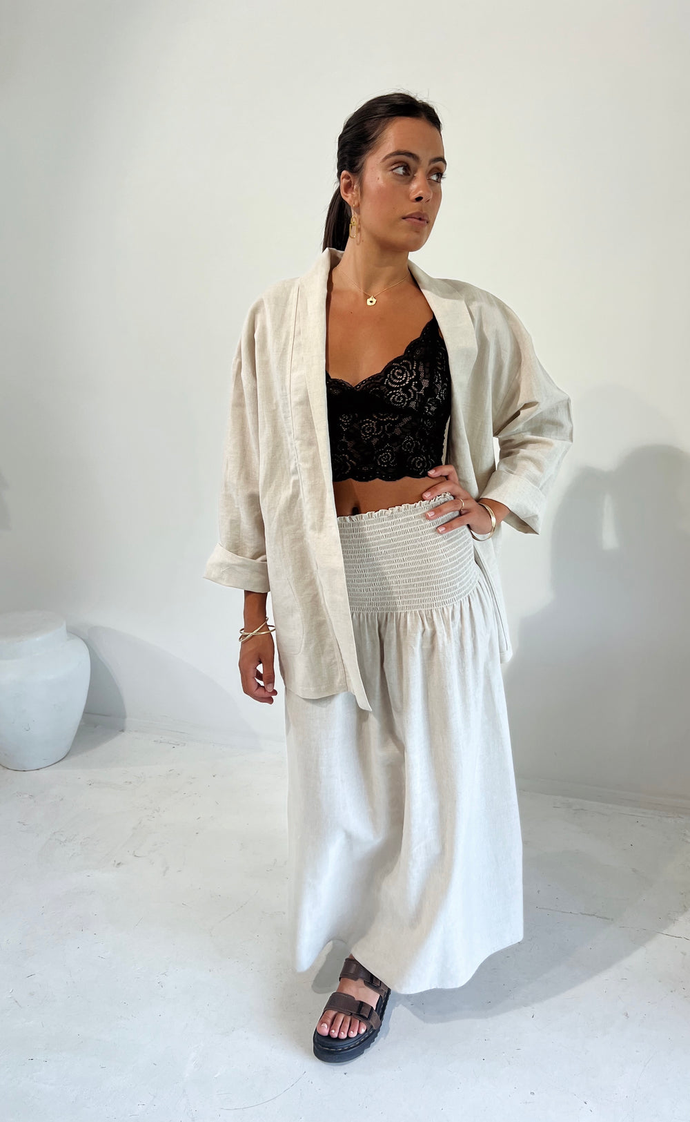 Obe Jacket Natural Linen