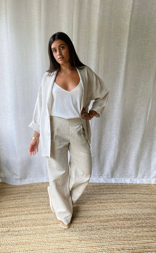 Obe Jacket Natural Linen