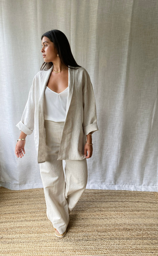 Obe Jacket Natural Linen