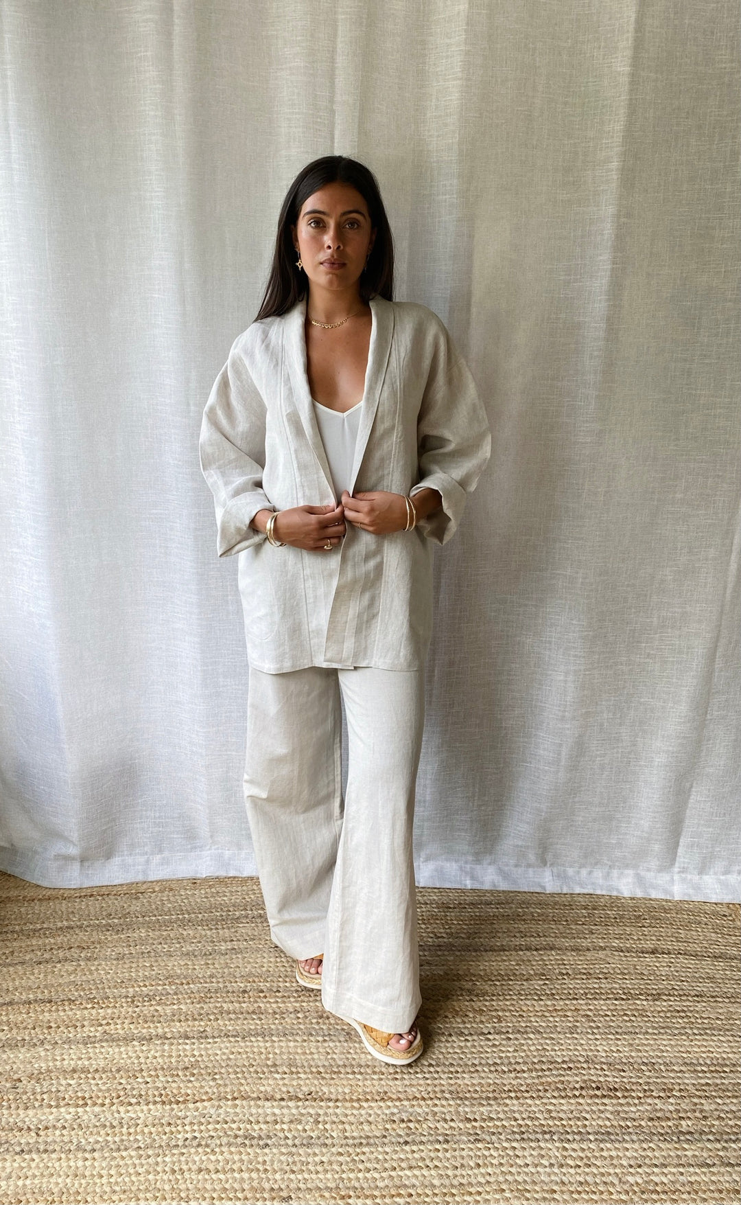Obe Jacket Natural Linen