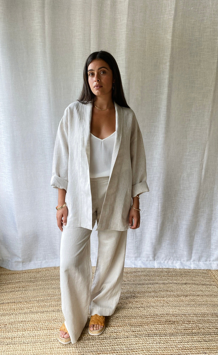 Obe Jacket Natural Linen