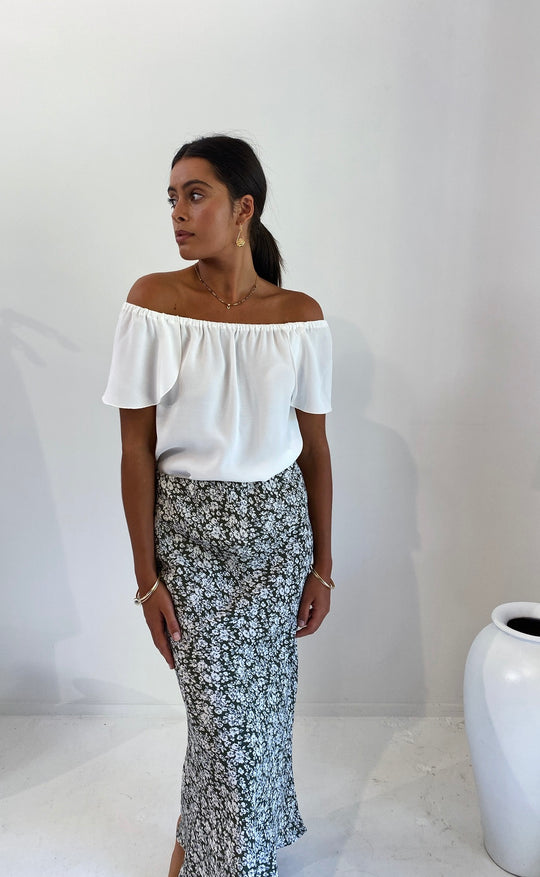 Elope Top Ivory Crepe