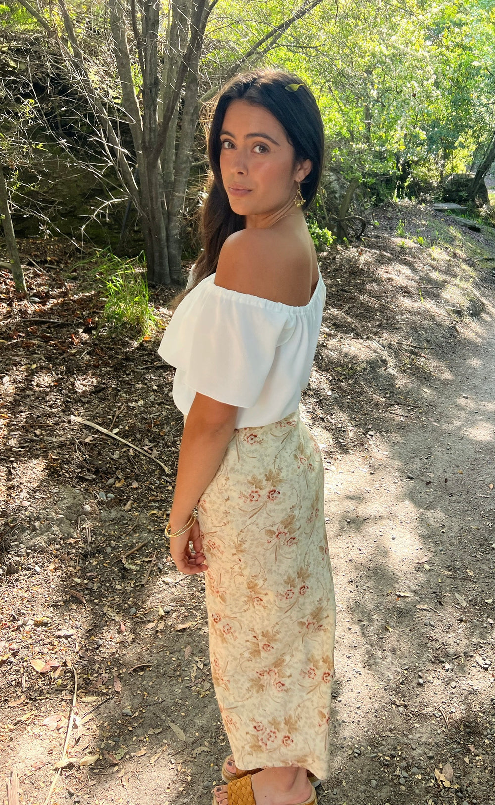 Elope Top Ivory Crepe