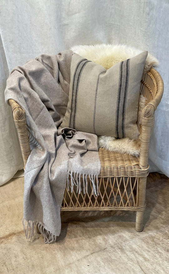 Alpaca MerinoThrow Fog