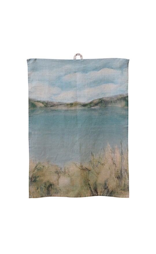Linen Tea Towel Island Summer