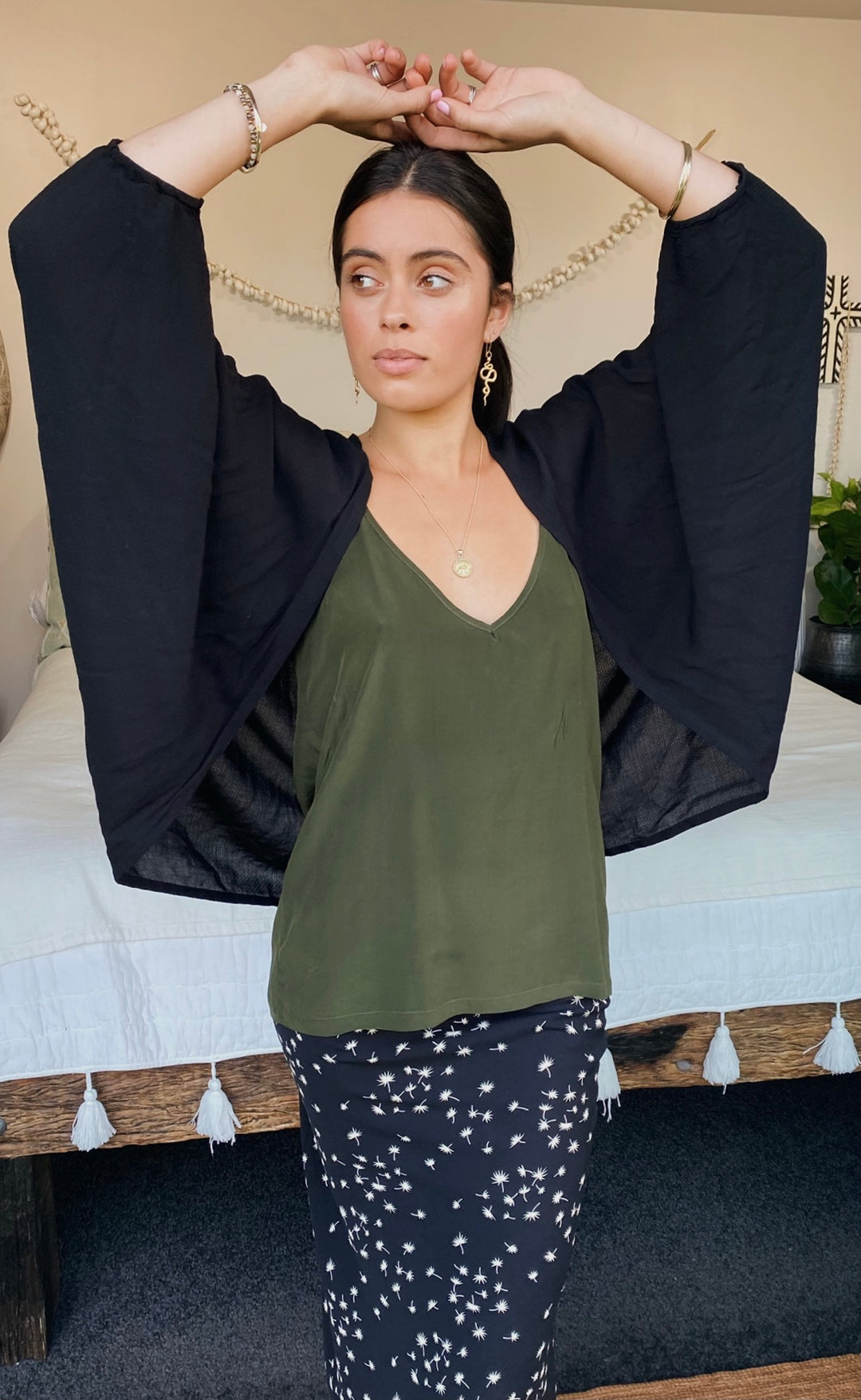 Classic Kimono Black Daybreak