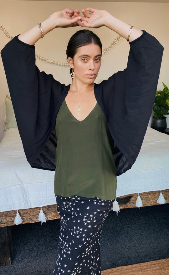 Classic Kimono Black Daybreak