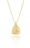 St Cecelia, Patroness of Music Necklace Gold 23"